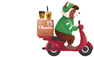 Morning Delivery Sticker by Okuru Coffee