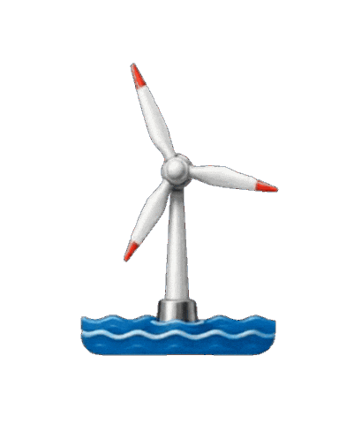 Wind Turbine Energy Sticker by AlpenBikeAcademy