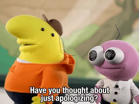 Sorry Puppet GIF