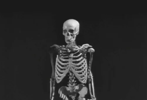 House On Haunted Hill Skeleton GIF