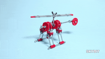 Airplane Helicopter GIF by TheOffbits