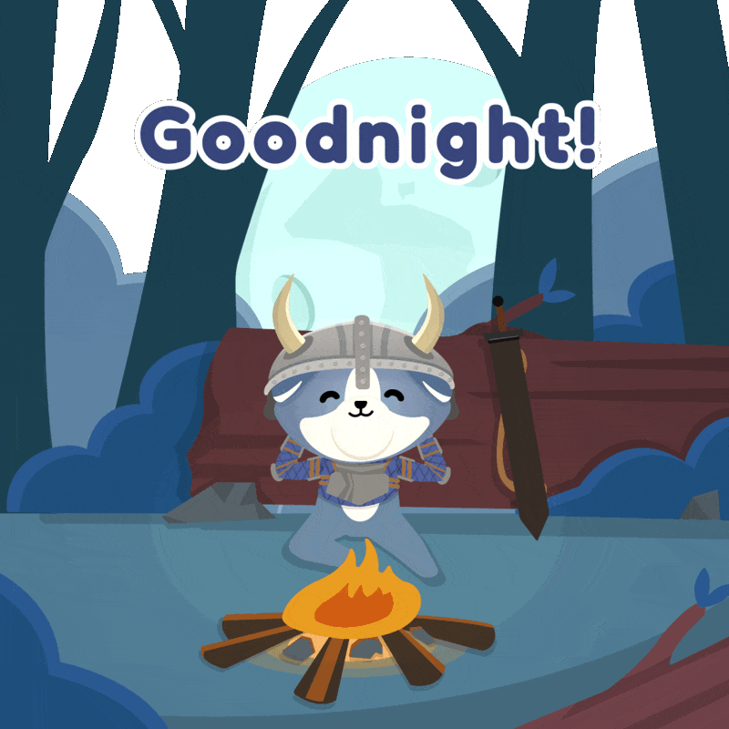 Good Night Woods GIF by The Plooshies
