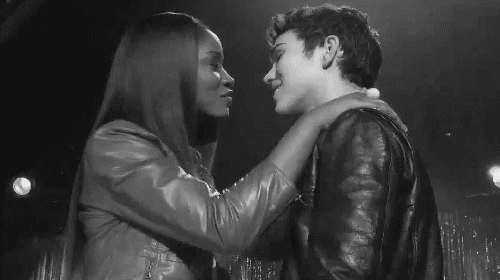 couple kiss GIF