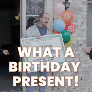 Surprised Best Birthday GIF by Publishers Clearing House