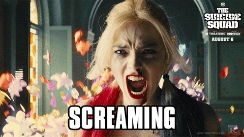 Screaming Harley Quinn GIF by The Suicide Squad