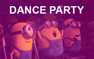 dance party minions GIF