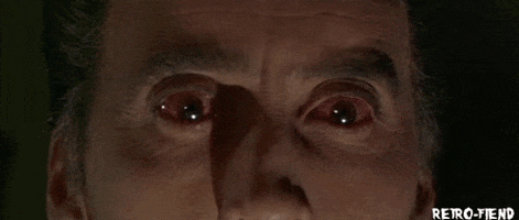 scary christopher lee GIF by RETRO-FIEND