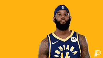 Flexing Jakarr Sampson GIF by Indiana Pacers
