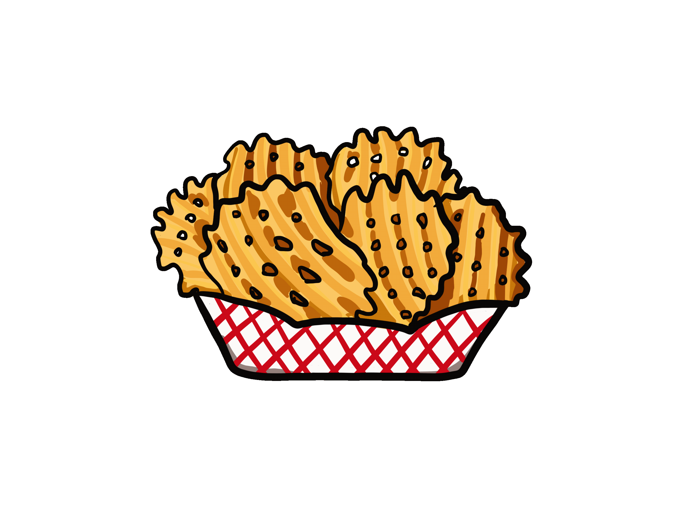 Hungry French Fries Sticker by Sad Potato Club for iOS & Android GIPHY