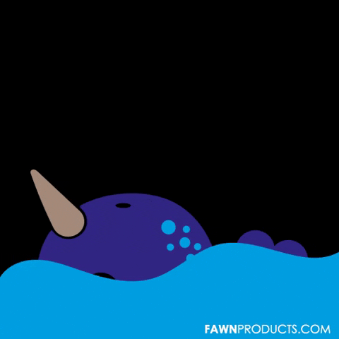 Sea Unicorn Swimming GIF by Fawn Products