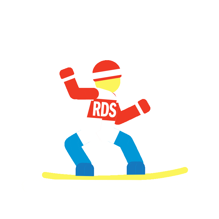 Snow Snowboarding Sticker by RDS 100 Grandi Successi for iOS & Android