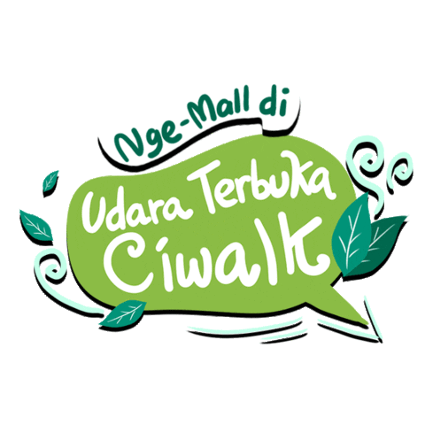 Ciwalk Cihampelas Walk Sticker