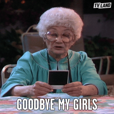 Golden Girls Goodbye GIF by TV Land - Find & Share on GIPHY