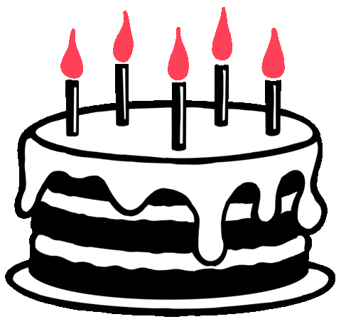 Birthday Cake Png Gif, Transparent Png - vhv