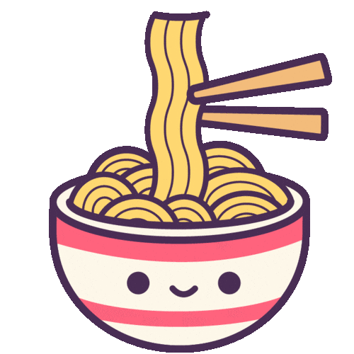 Farvel Bitterhed sælge Noodles Ramen Sticker by Xunoodlebar for iOS & Android | GIPHY