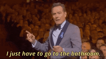 bryan cranston i have to go to the bathroom GIF by Tony Awards