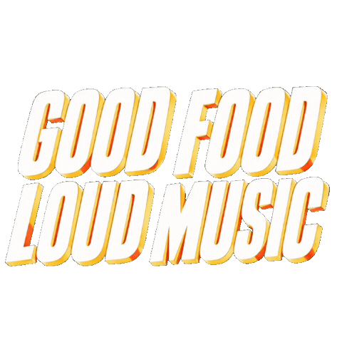 Good Food Loud Music Sticker by DiscoPastrami