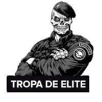 Tropa De Elite Caveirapreta Sticker by Black Skull USA