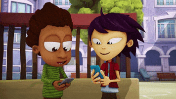 AngeloRules animation friends phone bff GIF