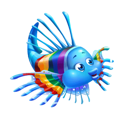 Sea Creature Fish Sticker by Fin Fun Mermaid