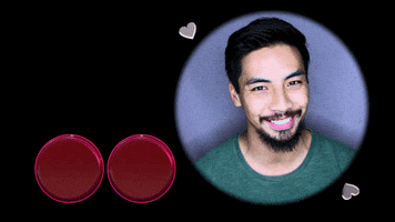 Wink Hearts GIF by Pretty Dudes