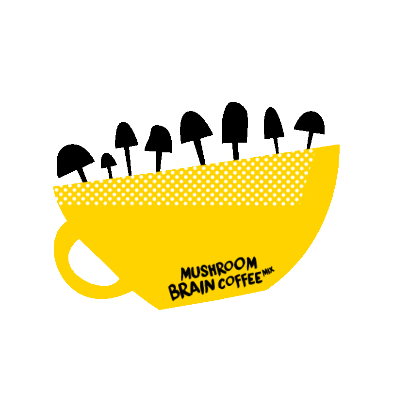 Power Brain Sticker by Shroomzup