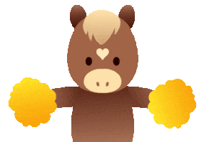 Horse Cheer Sticker by ジュン・コスメティック