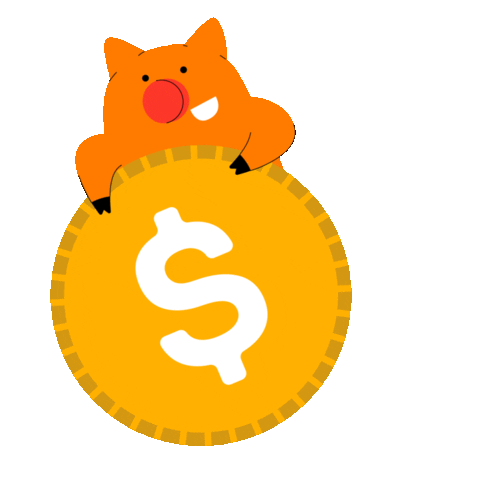 Money Pig Sticker by Banco Inter