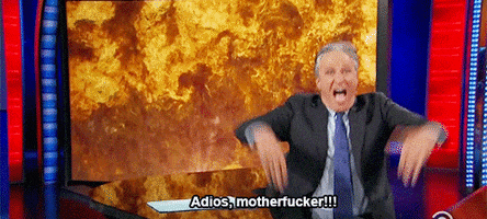 jon stewart adios motherfucker GIF