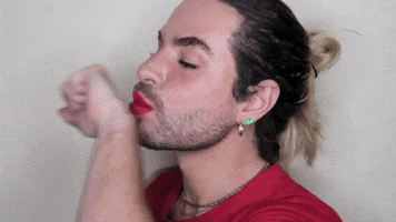 Red Lips Kiss GIF by David Allegre
