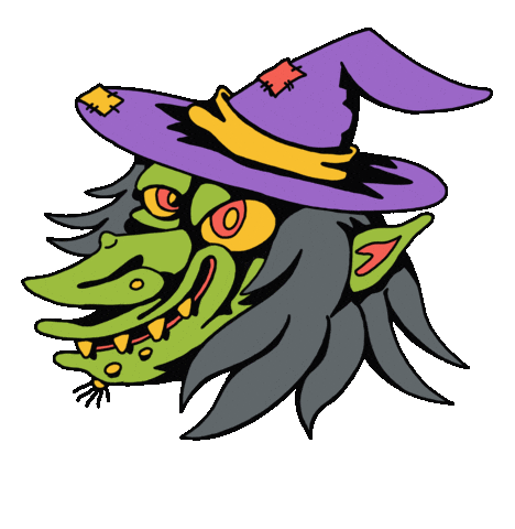 Halloween Witch Sticker by Killer Acid