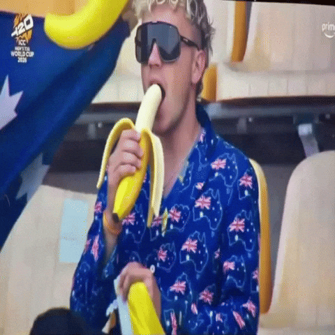 Australia Cricket Kela GIF