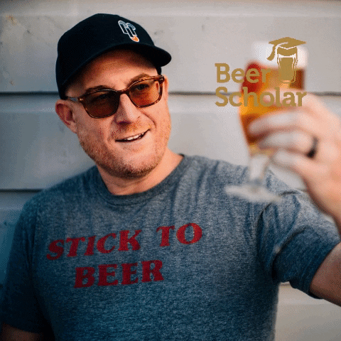 Happy Drinking Beer GIF by Beer Scholar