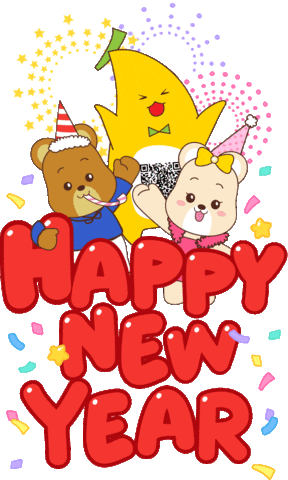 Happy Bear Sticker by KrungsriSimple