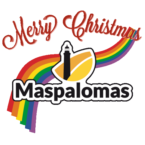 Christmas Rainbow Sticker by Visit Maspalomas