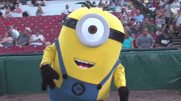 Minion Dancing GIF by Kane County Cougars