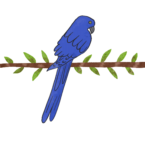 Bird Azul Sticker