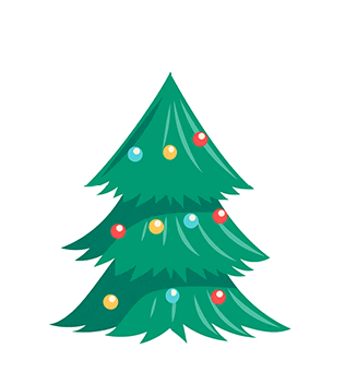 Christmas Tree Sticker by SMR Days