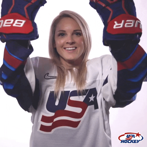 USAHockey hockey lets go usa america GIF