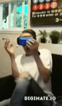 Scared Virtual Reality GIF by Digimate.io