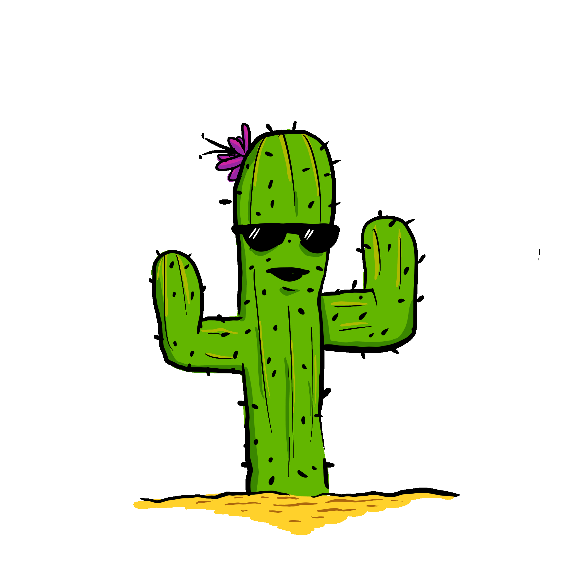 Cactus Dancing Sticker by Stephen Petronis for iOS & Android | GIPHY