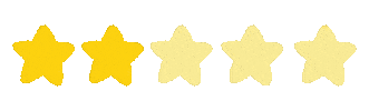 Two Stars Sticker