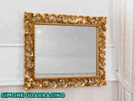 simone_guarracino style gold luxury mirror GIF