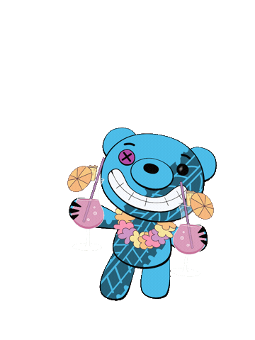 Summer Vacation Bear Sticker by DeddyBears