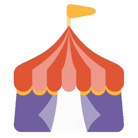Circus Tent Sticker by Being Positioned