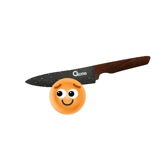 Knife Cutting Sticker by Oxoneonline