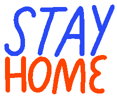 Stay Home Sticker by hellokristenlong