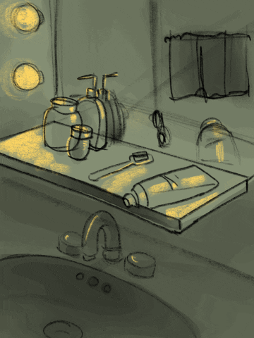 Washroom of toiletries GIF by Sierra