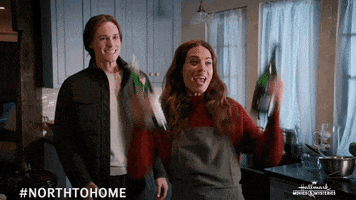 Excited Lyndsy Fonseca GIF by Hallmark Movies & Mysteries