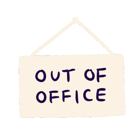 Out Of Office Off Work Sticker by Dovetail